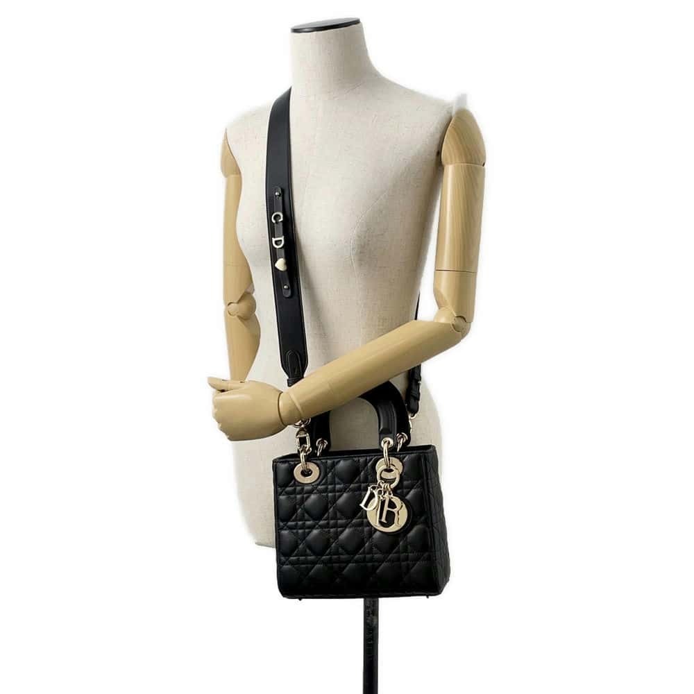 Christian Dior handbag MY ABCDIOR Cannage shoulder bag Black - Picture 4 of 12